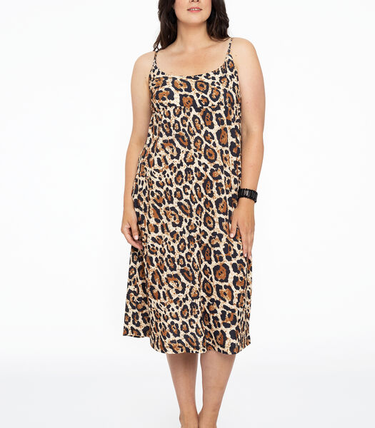 Robe avec imprimé léopard