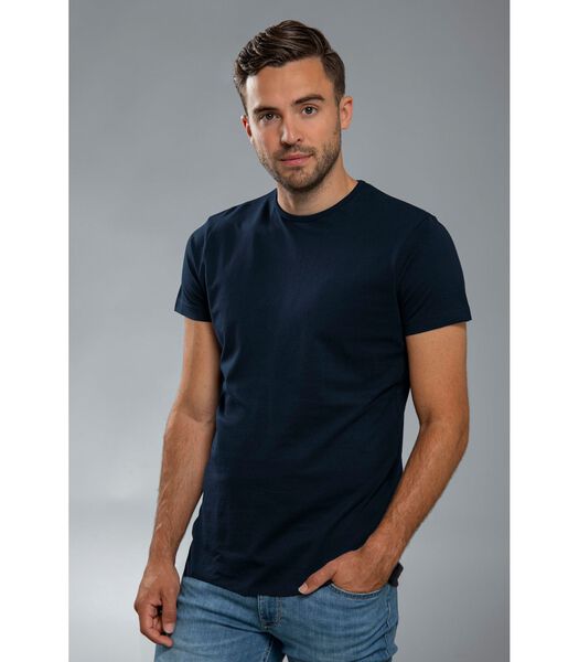 Suitable Ota T-Shirt col Rond Marine 2-Pack