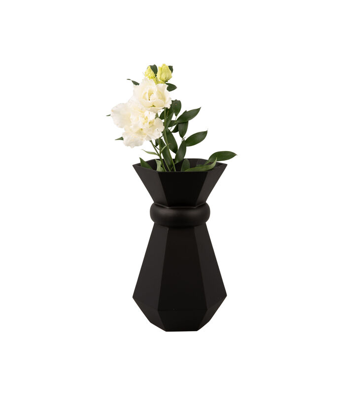 Vase déco Geo Queen - Noir - Ø15cm image number 2
