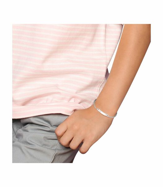 ID armband voor kinderen unisex, sterling zilver 925, engelen