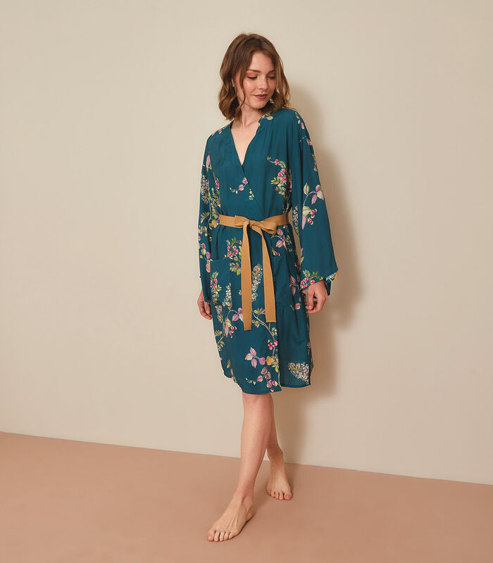 Homewear korte Kimono viscose image number 2