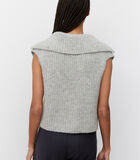 Mouwloze trui van een mix met alpacawol image number 2