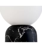 Lampe de table Gala - Impression de marbre noir - Ø15x32cm image number 2