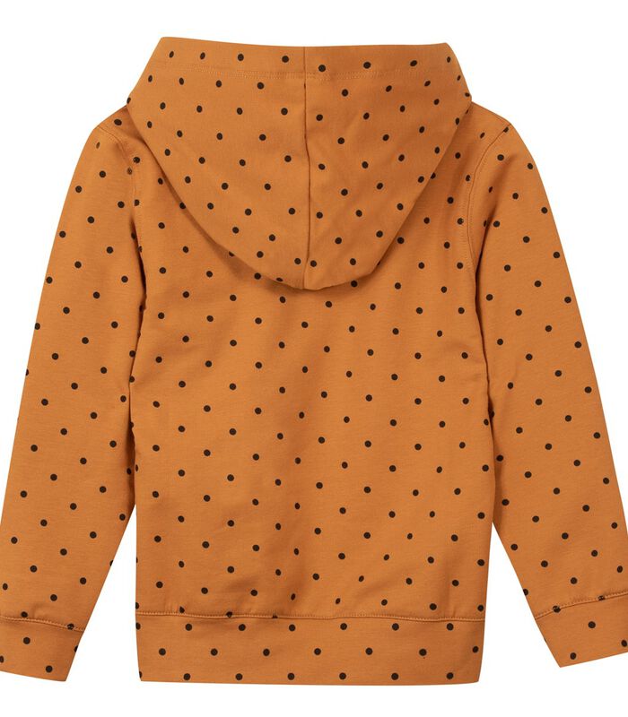 Polka dot print hoodie image number 1