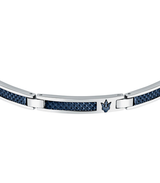 Bracelet Acier, Bleu IP, Collection Iconic