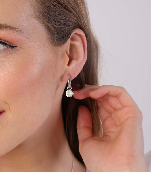 Femmes - Boucle d'oreille avec placage - Cristal