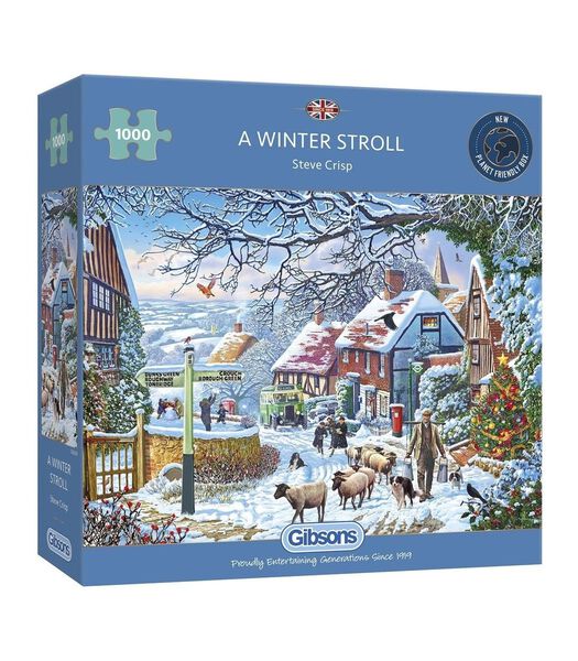 puzzel A Winter Stroll - Steve Crisp (1000 stukjes)
