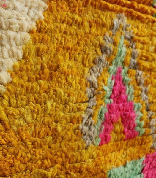 Tapis de couloir Berbere marocain pure laine 74 x 450 cm