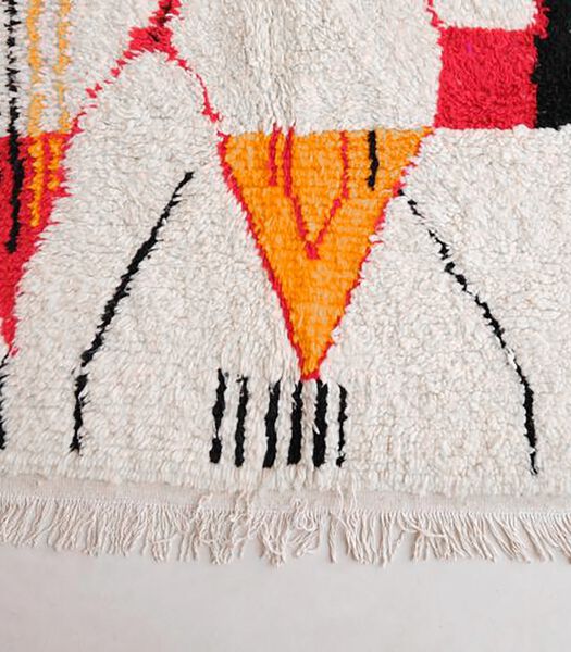 Marokkaans berber tapijt pure wol 145 x 259 cm