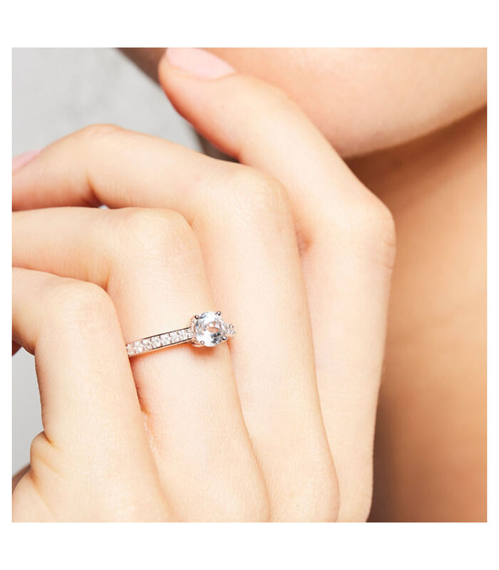 Ring 'Héra' witgoud en diamanten image number 1
