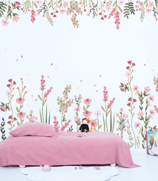 MAGENTA behang wanddecoratie - Een veld vol bloemen