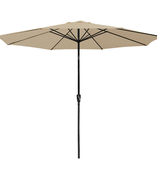 HAPUNA rechte ronde paraplu 3,30m diameter beige