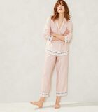 Bastide - Pyjama 7/8 en satin de coton image number 1