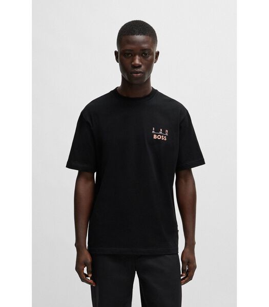 T-shirt Backprint Zwart
