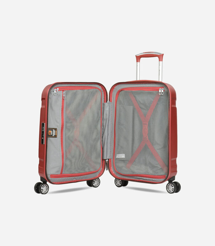 X-TEC Handbagage Koffer 4 Wielen Rood image number 3