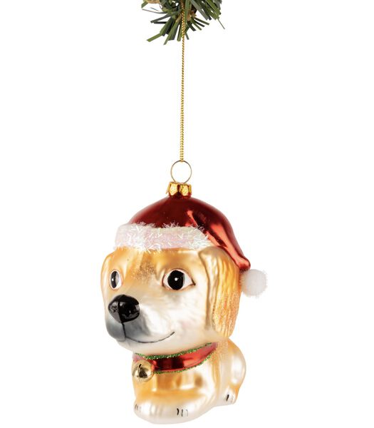 Kerstbal Hond 13 cm