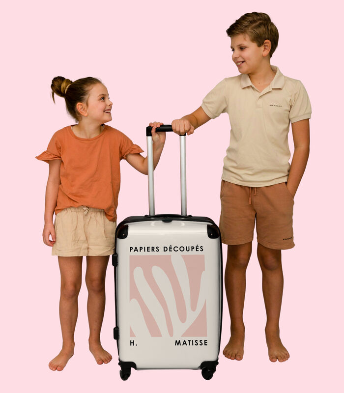 Handbagage Koffer met 4 wielen en TSA slot (Matisse - Kunst - Roze - Abstract) image number 1