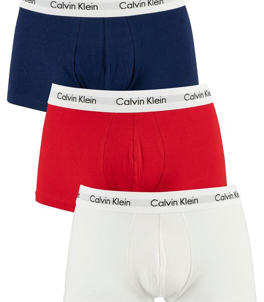 Short 3 Pack Cotton Stretch Low Rise Trunks