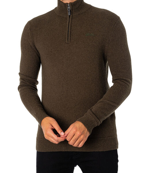 Sweater ESSENTIAL EMB KNIT HENLEY