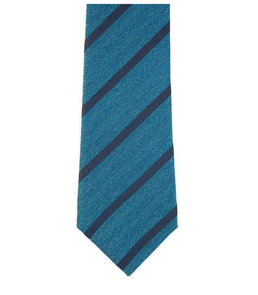 Cravate club à rayures en soie