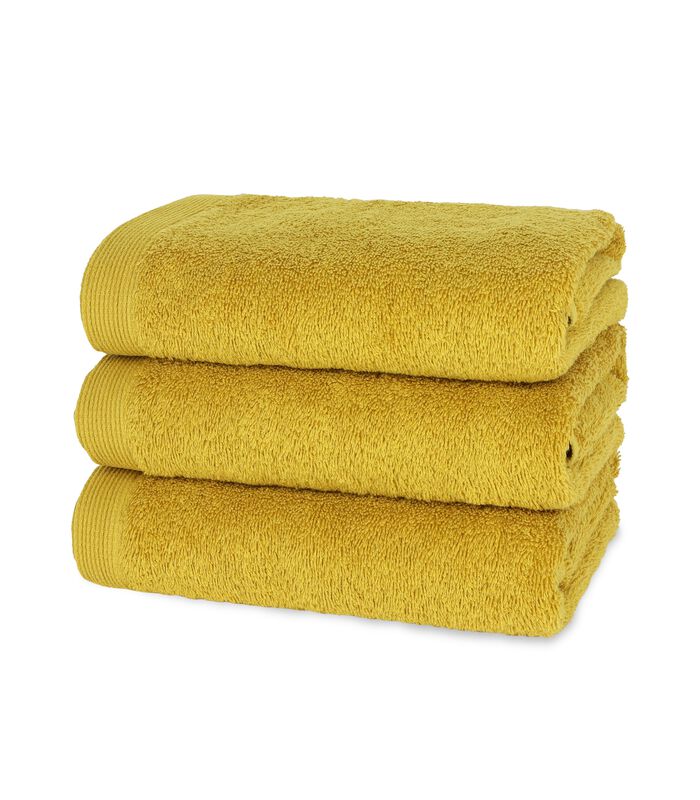 COMO -  3 serviettes d'invités 30x50 Mustard image number 0
