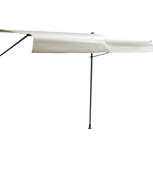 CHENE balkonluifel 3 × 1.2m - Beige doek en grijze structuur