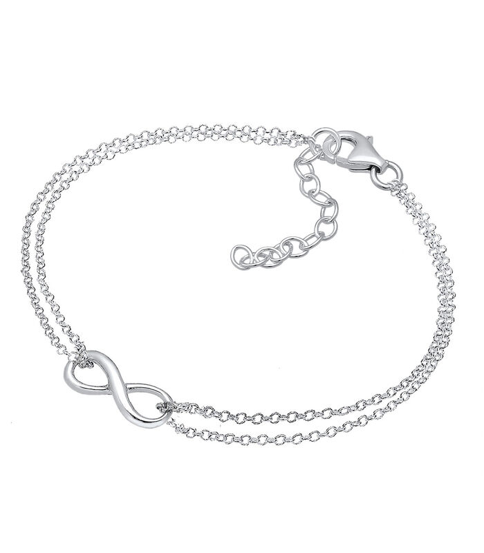 Armband Dames Oneindigheid Trend Symbool In 925 Sterling Zilver image number 1