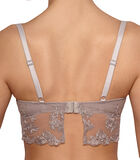 Niet-voorgevormde bustier-bh Fiona taupe image number 1