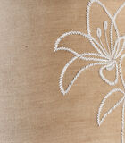 Lampenkap 25x45 - Embroidered Flower Lamp - Beige image number 4