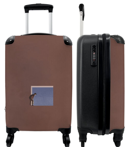 Ruimbagage koffer met 4 wielen en TSA slot (Abstract - Design - Man)