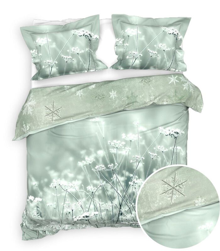 Housse de couette Beyla Green Twill-coton image number 1