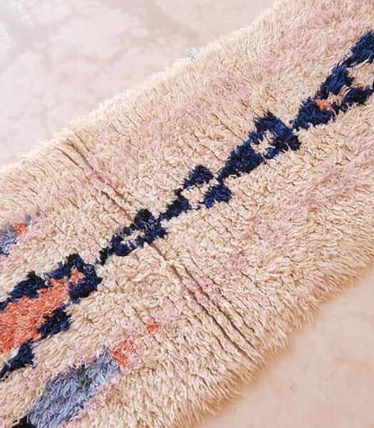 Tapis de couloir Berbere marocain pure laine 66 x 160 cm