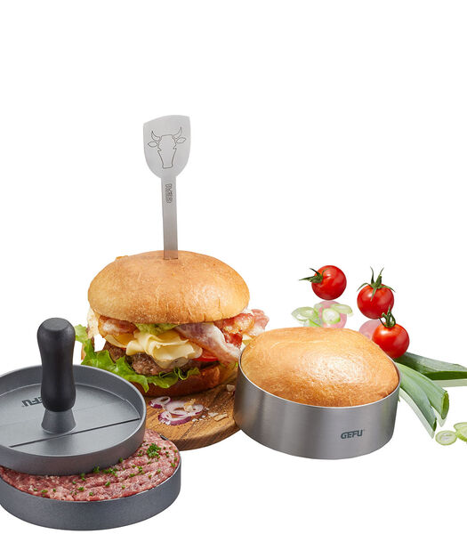 Kit à burger BBQ, 3 pièces