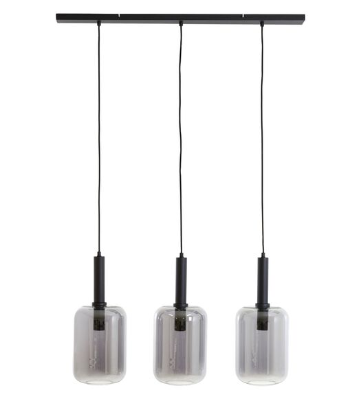 Hanglamp Lekar - Smoke Glas - 100x22x32cm - 3L