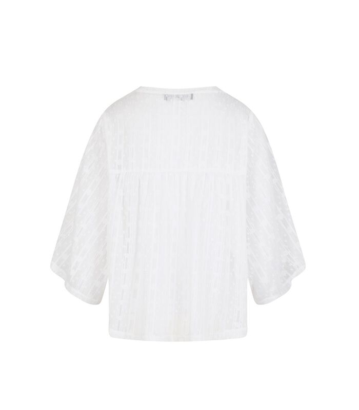 Loszittende blouse met versierde sluier COOPER image number 1