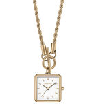 BURKER Daisy Dames Ketting Horloge Hanger - Goud - 45 cm image number 0