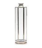 Riviera Maison Windlichten voor Binnen - Jolie French Glass Hurricane - Zilver - 1 Stuks image number 0
