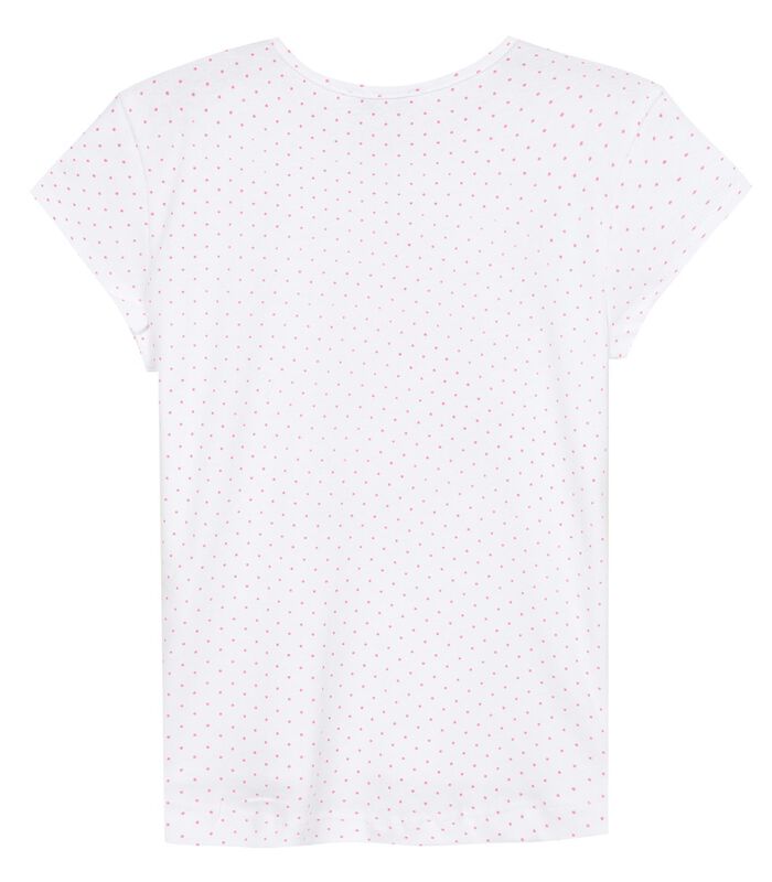 T-shirt col rond imprimé avec pompons image number 1
