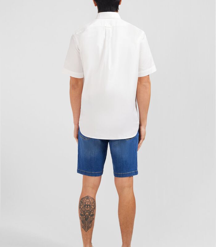Wit katoenen shirt van korte mouwen image number 1