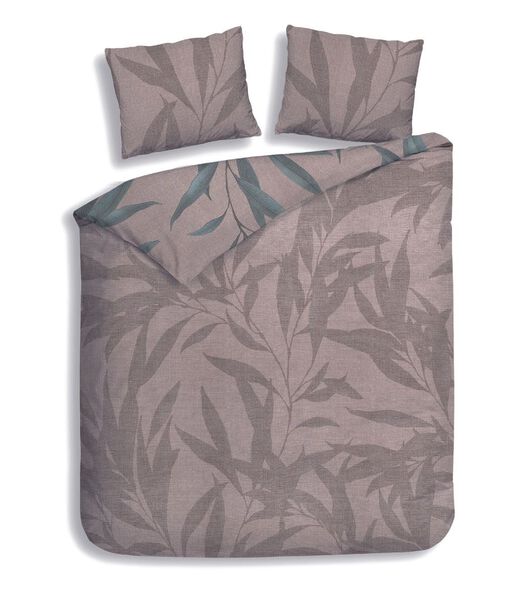 Housse De Couette ramo taupe satin de coton