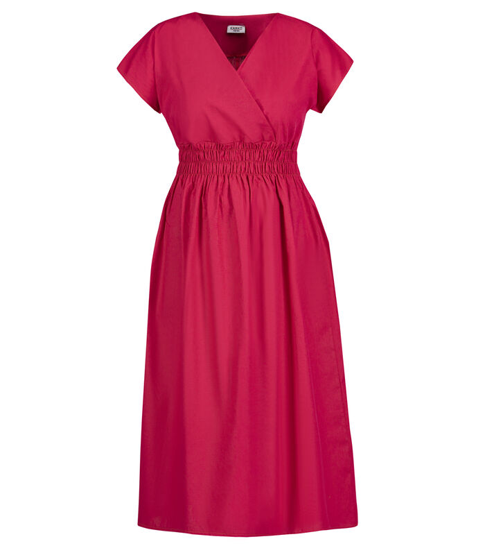 Katoenen jurk met envelophals EULALIA image number 3