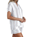 Pyjama short chemise Summer Stripes image number 2