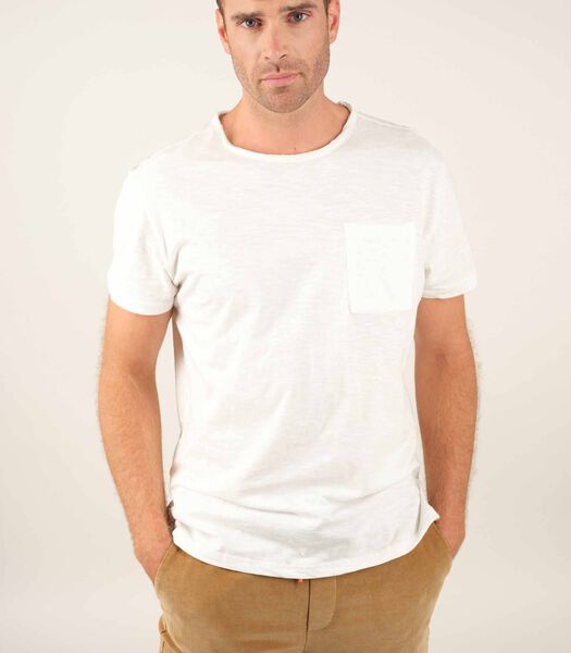TIM - T-shirt col rond à bord franc jersey coton