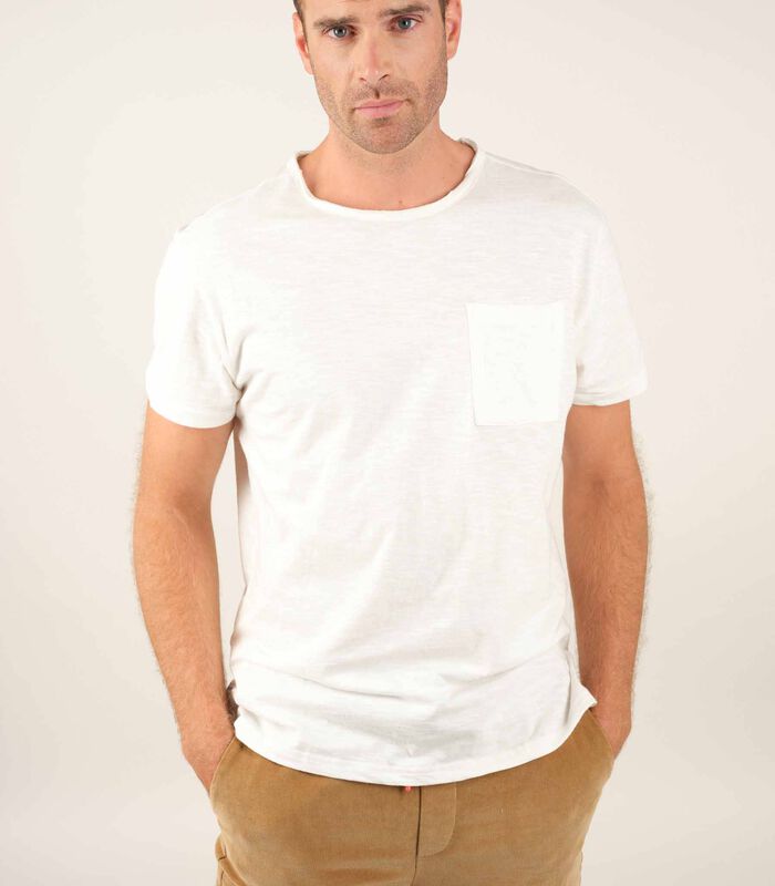TIM - T-shirt met ronde hals in katoenjersey image number 0
