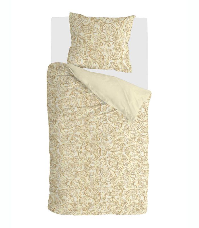 Housse de couette Perfect Paisley Yellow Coton image number 1