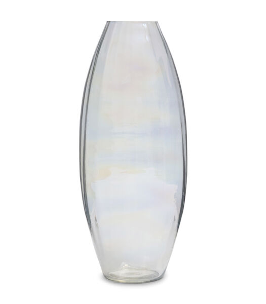 Amboise Vaas glas - gekleurd transparant hoge ovale vaas binnen 38 cm