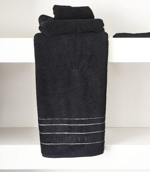Serviettes de bain  70x140 - Serviette de bain RM Elegant - Noir - 1 pièce