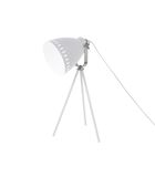 Lampe à poser Mingle - 3 pieds Métal Blanc, accents Nickel - 54x16,5cm image number 0