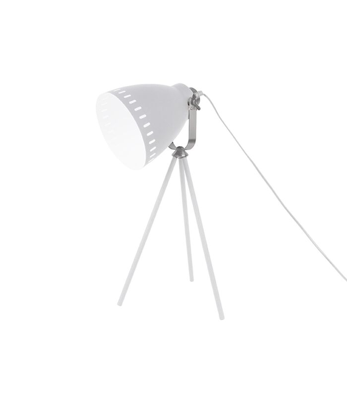 Lampe à poser Mingle - 3 pieds Métal Blanc, accents Nickel - 54x16,5cm image number 0