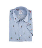 Overhemd linnen franse kraag dier image number 3